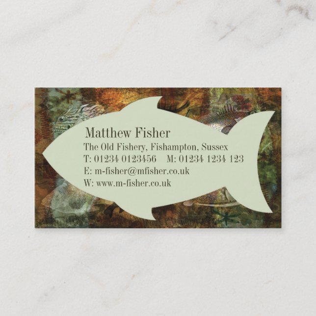 Carte De Visite Natation contre la marée (Devant)