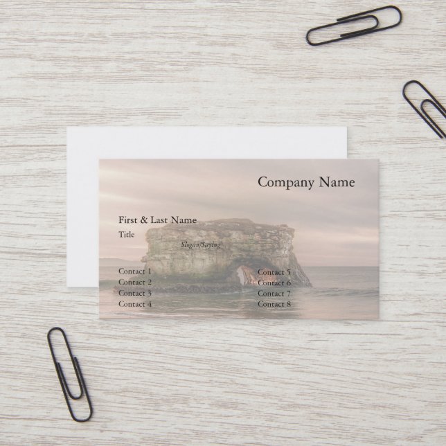 Carte de visite Natural Bridges 12 (Devant/Arrière en situation)