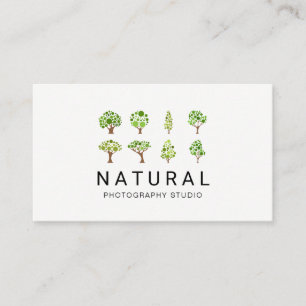 Carte De Visite Nature Arbres illustratifs