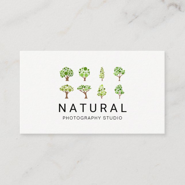 Carte De Visite Nature | Arbres illustratifs (Devant)