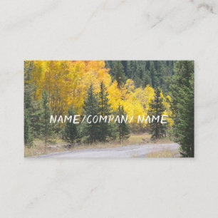 Carte De Visite nature art montagne tremble automne paysage person