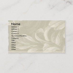 Carte De Visite Nature de Taupe
