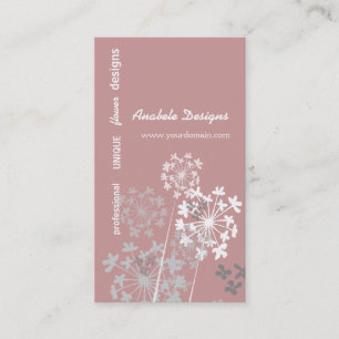 Carte De Visite Nature Élégante Jardin d'été de printemps Flor