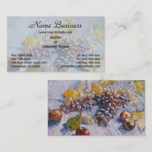 Carte De Visite Nature morte Van Gogh Raisins et Pommes Impression