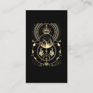 Carte De Visite Nature spirituelle Lune Astrologie Étoiles Serpen