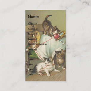 Carte De Visite Naughty Kittens