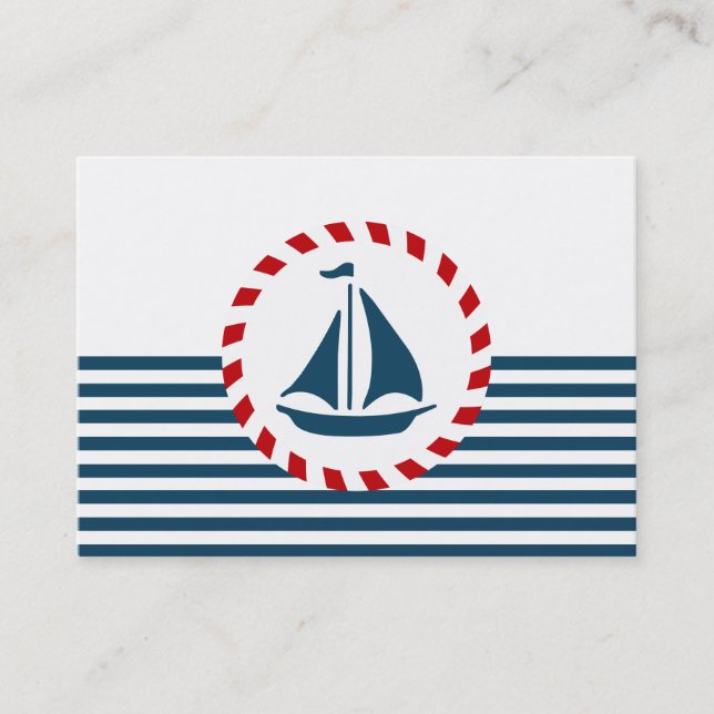 Carte De Visite Nautical design (Devant)