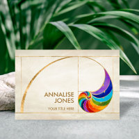 Nautilus Shell - Aquarelle Chakra couleurs