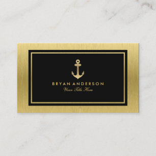 Carte de visite nautique d'Ancre d'or de Faux