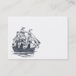 Carte de visite nautique de bateau