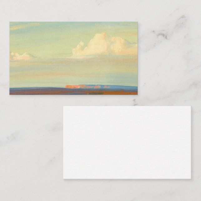 Carte De Visite Navajo Land, sud-ouest de Chinle par Maynard Dixon (Devant / Derrière)