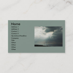 Carte De Visite Navigation d'orage