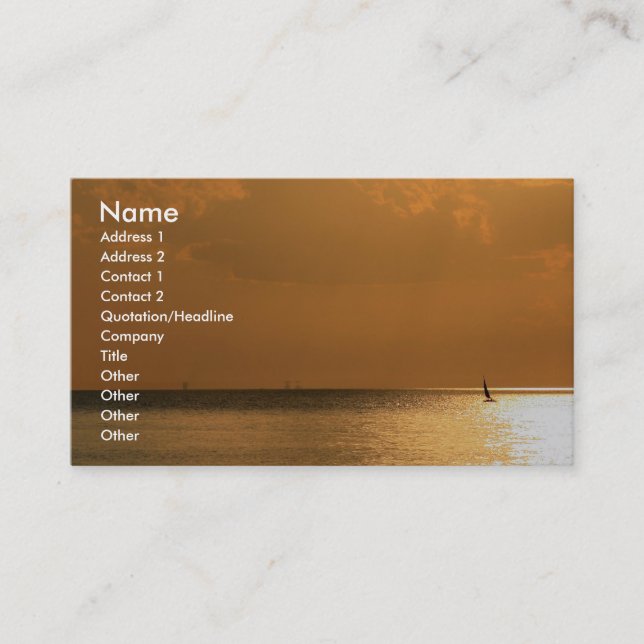 Carte De Visite Navigation loin (Devant)