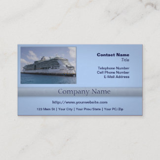 Carte De Visite Navire de croisière tropicale