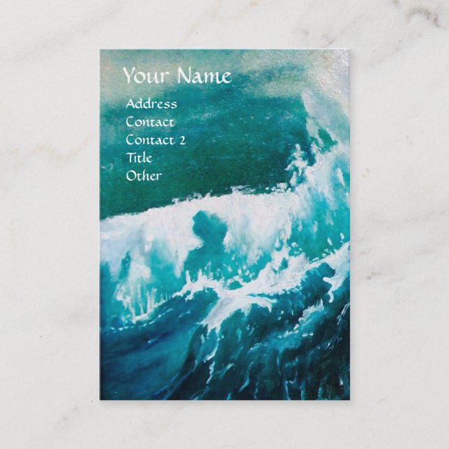 Carte De Visite Navire en mer dans la tempête (Devant)