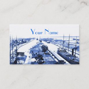 Carte De Visite Navire vintage USA