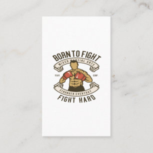 Carte De Visite Né pour combattre