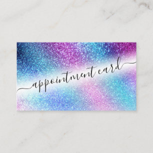 Carte De Visite Nebula bleu violet Galaxy Parties scintillant Rend