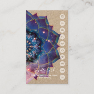 Carte De Visite Nebula Bloom Mandala