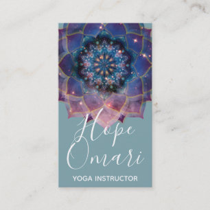 Carte De Visite Nebula Bloom Mandala