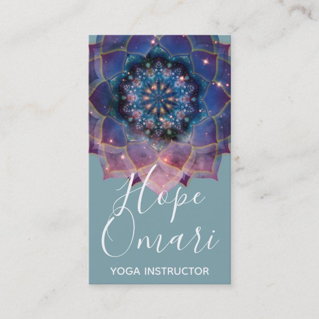 Carte De Visite Nebula Bloom | Mandala (Devant)