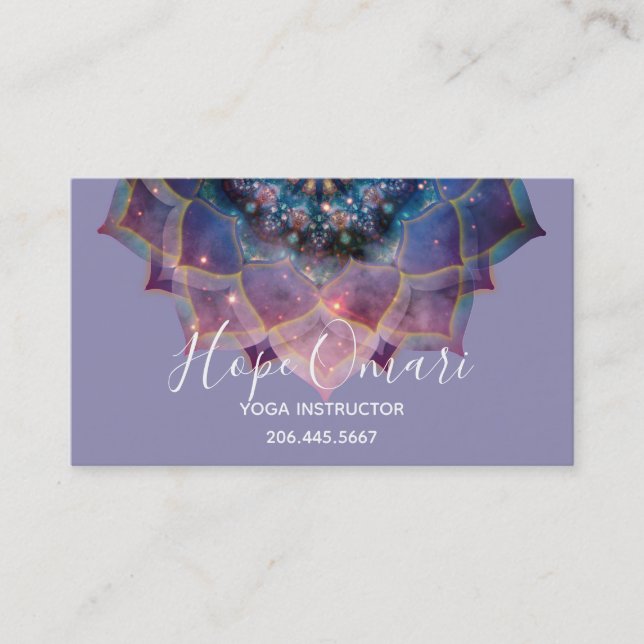 Carte De Visite Nebula Bloom | Mandala (Devant)