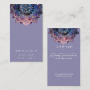 Carte De Visite Nebula Bloom Mandala