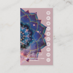 Carte De Visite Nebula Bloom Mandala