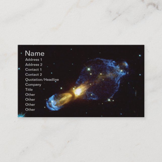 Carte De Visite Nebula des oeufs pourris de la NASA (Devant)