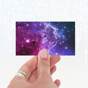 Carte De Visite Nebula tête de singe violet Hipster
