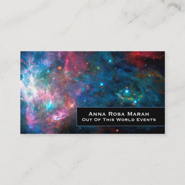 Carte De Visite *~* Nebula Universe Cosmos Stars Galaxy (Devant)