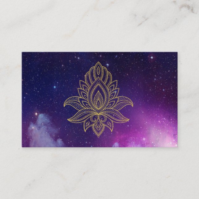 Carte De Visite Nébuleuse Hamsa sacré cosmique de galaxie de *~* (Devant)