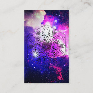 Carte De Visite Nébuleuse tribale aztèque celtique de galaxie de