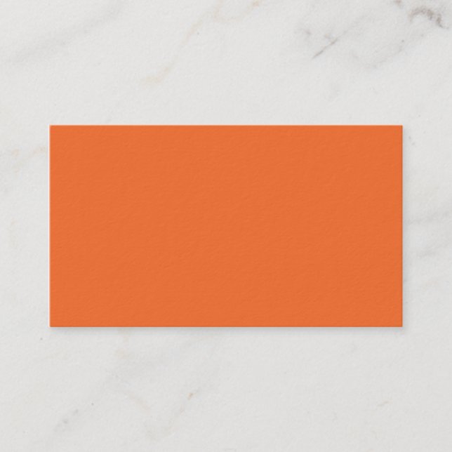 Carte De Visite Nectarine Orange Trend Couleur Customisé Modèle (Devant)