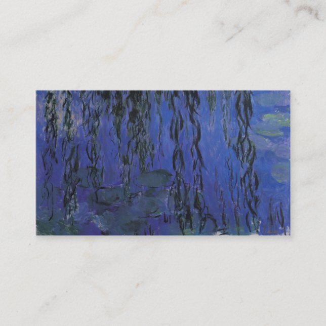Carte De Visite Nénuphars et branches de saule pleurant - Monet (Devant)