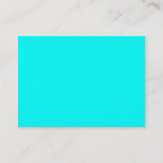 Carte De Visite Neon Blue Turquoise Lumière brillant Mode Couleur