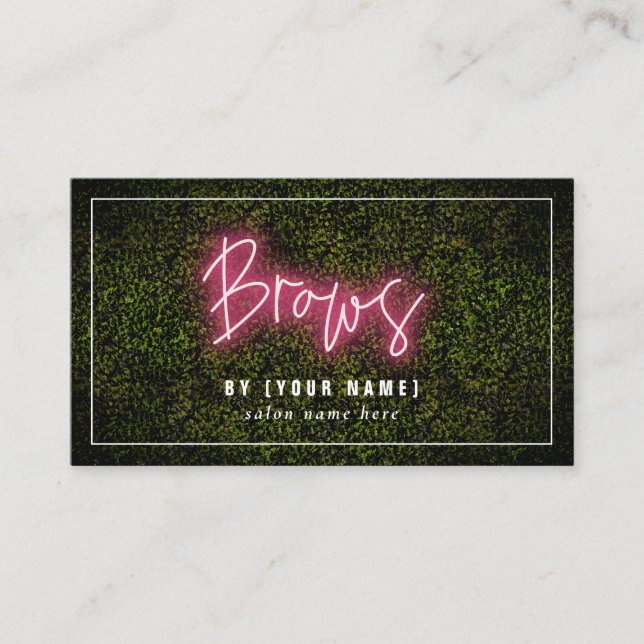 Carte de visite Neon Brows (Devant)