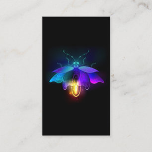 Carte De Visite Neon Firefly sur noir