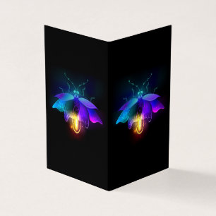 Carte De Visite Neon Firefly sur noir