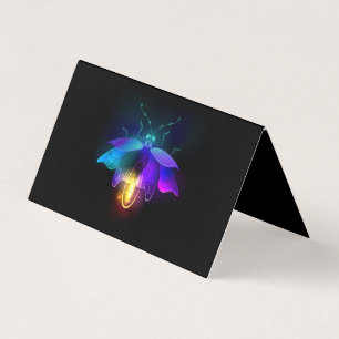 Carte De Visite Neon Firefly sur noir