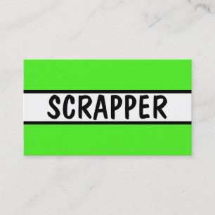 Carte De Visite Neon Green