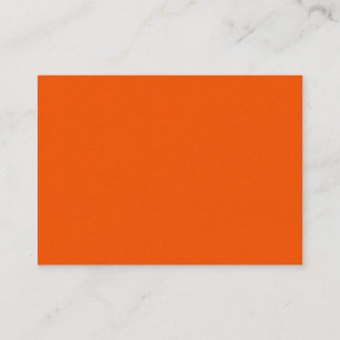 Carte De Visite Neon Orange Tangerine brillante mode Couleur tenda