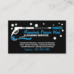 Carte De Visite Nettoyage à haute pression Cleaner bubble de lavag