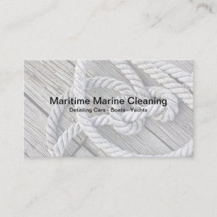 Carte De Visite Nettoyage de bateaux de maintenance marine