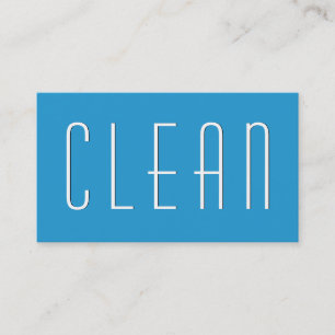 Carte De Visite NETTOYAGE DE LA MAISON Bleue DE LA PISCINE Style s