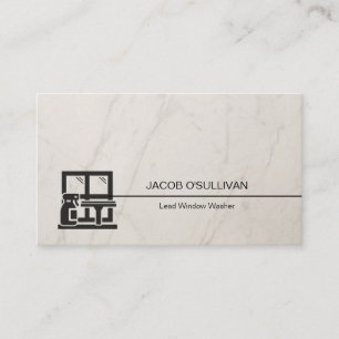 Carte De Visite Nettoyage de la maison de lave-fenêtre