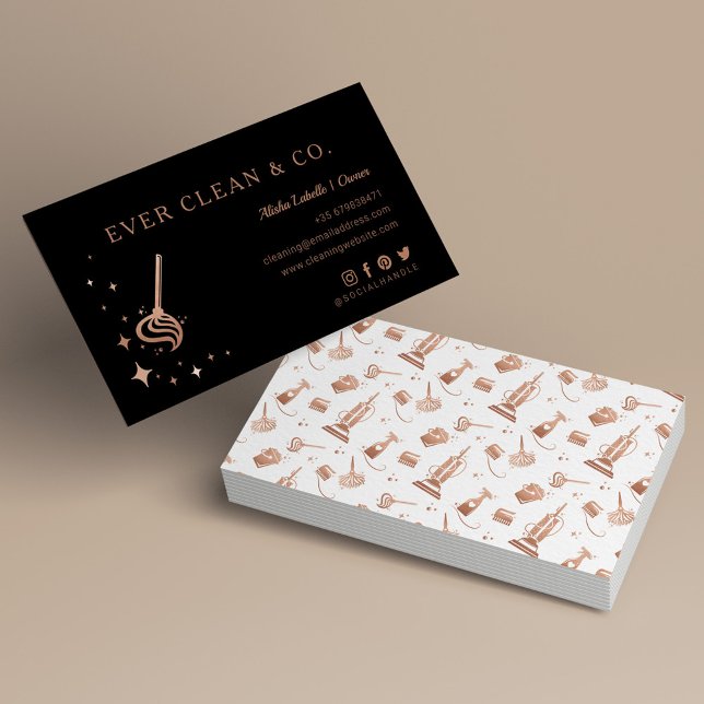 Carte De Visite Nettoyage de la maison et de la femme de ménage pr (Créateur téléchargé)