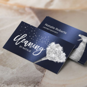 Carte De Visite Nettoyage de la maison Service domestique Moderne 