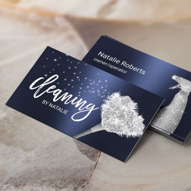 Carte De Visite Nettoyage de la maison Service domestique Moderne  (Créateur téléchargé)