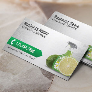 Carte De Visite Nettoyage de la maison Silver Service ménage